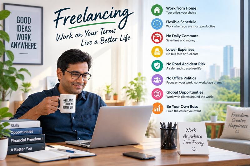 Thumbnail for Freelancing Redefines Work with Freedom, Flexibility and a Life Beyond the Daily Commute